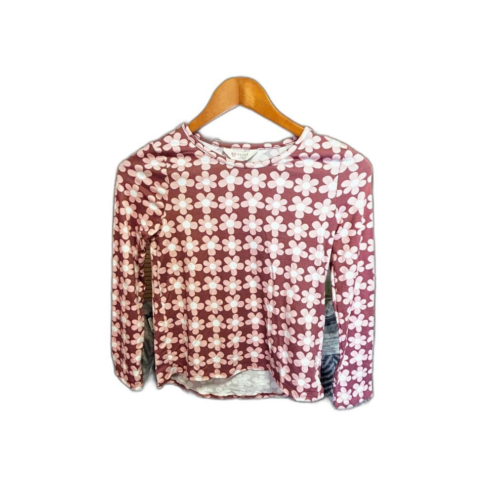 bkind Girls Floral Print Top, Size 10